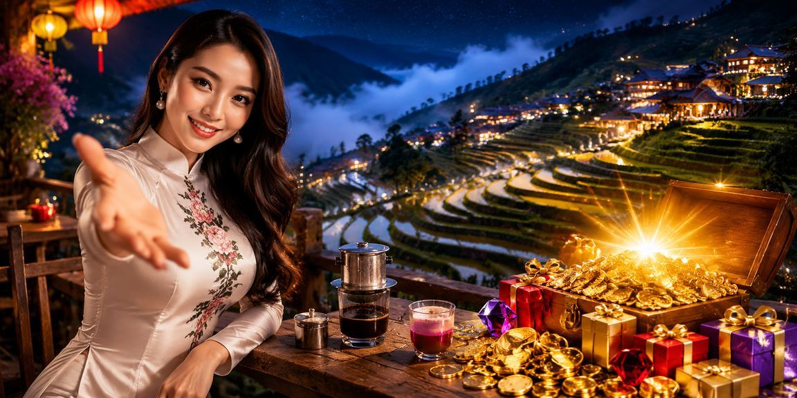 Người dùng tại Sapa thưởng thức cà phê và trải nghiệm cá cược trực tuyến trong không gian thư giãn