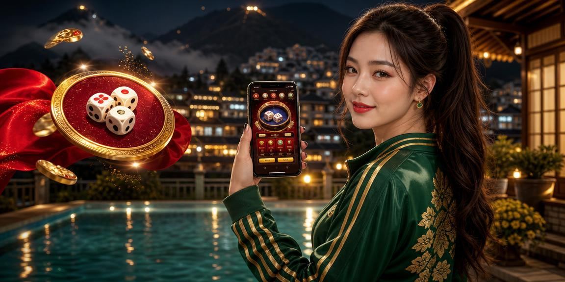 Phụ nữ mặc áo dài tại Sa Pa chơi tài xỉu trên điện thoại giữa cảnh núi non